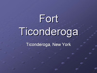 Fort Ticonderoga