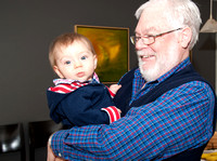Grandfather and grandson.